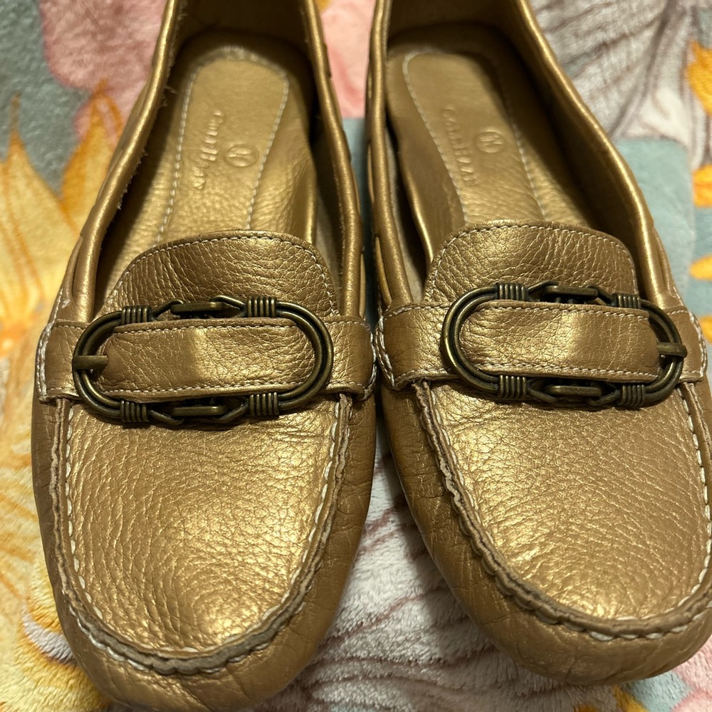 Cole Haan leather buckle
 loafers
